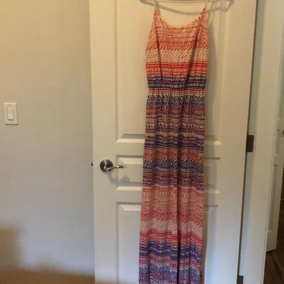Red & Blue Maxi Dress - Picture 2 of 3